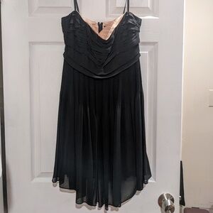 Strapless Bandeau Black Dress women's size 6